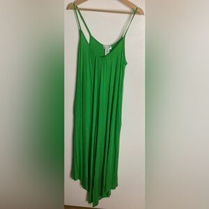 NWOT Green Sleeveless Wide Leg Jumpsuit S & M